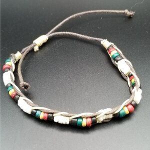Native spacer beaded tribal bracelet colorful. B307